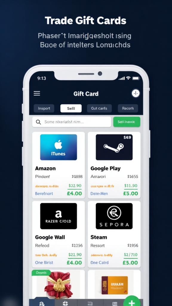 Gift Card Trading — FirstFlip app screen