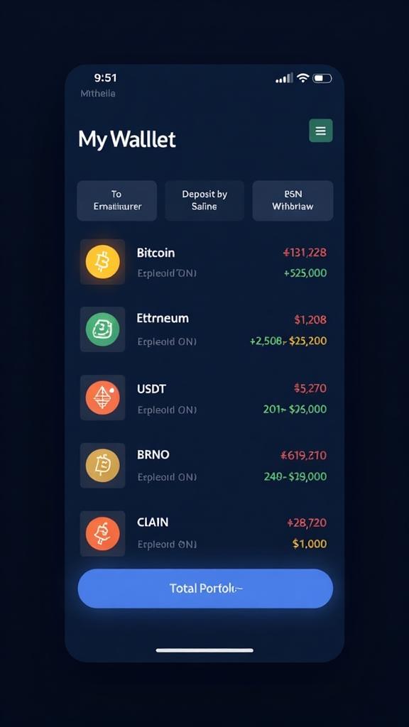 Crypto Wallet — FirstFlip app screen